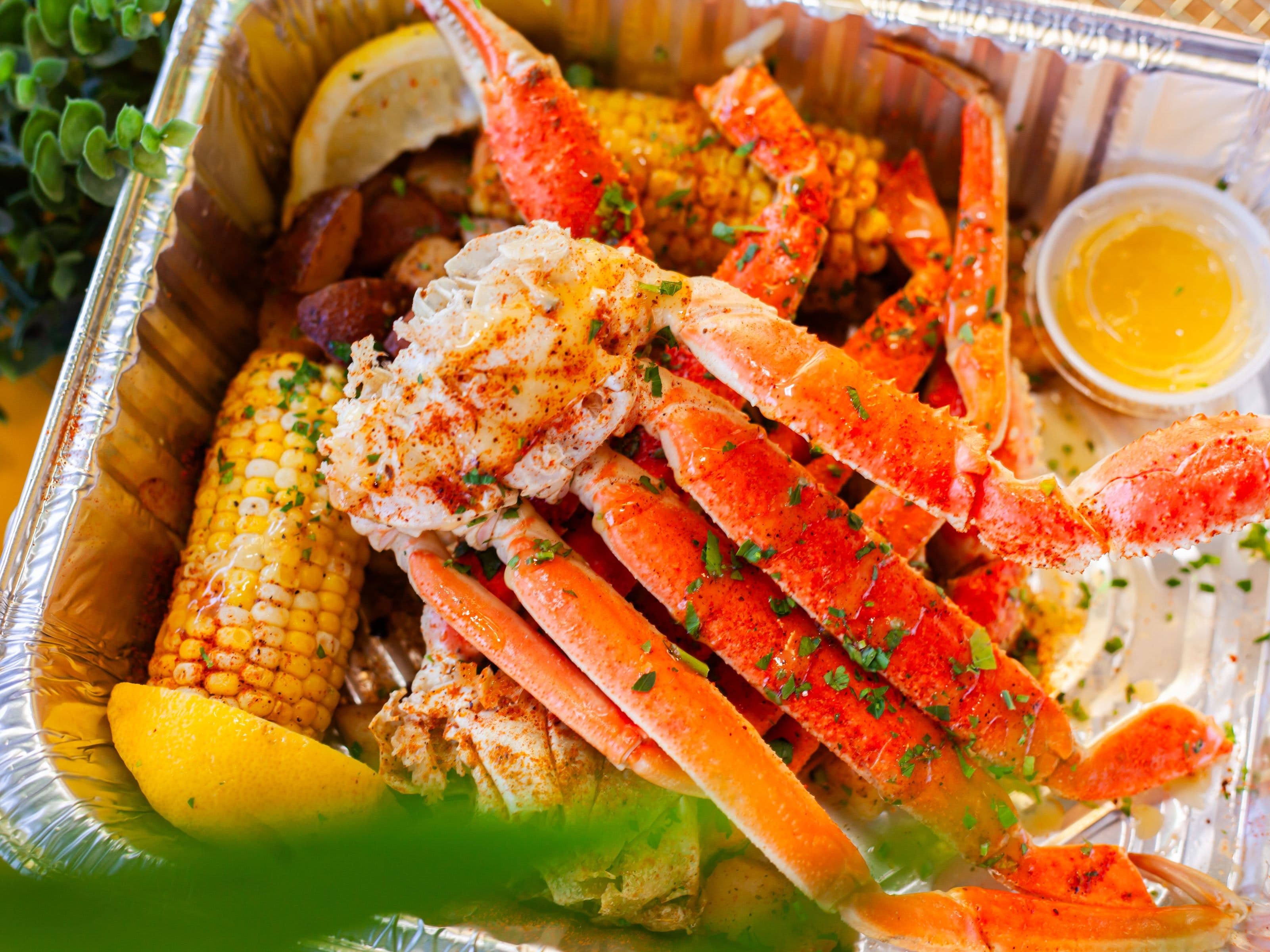 Photo of 'Crab Leg Dinner' meal.